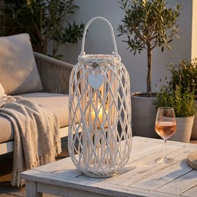 GENEVIEVE - lanterna in vimini tondo 18 x 76 cm