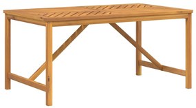 Tavolo da pranzo da giardino 150x90x74 cm legno massello acacia