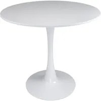 Tavolo rotondo 70 cm, tavolo da pranzo tondo mod. Omar - Colore: Bianco - TR08-7OMPM