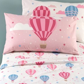 Lenzuola Star Singolo Rosa in Cotone Caleffi Kids