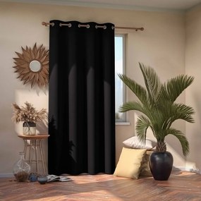 Tenda termoisolante/parzialmente oscurante nera 140x245 cm Kierra – Restilo