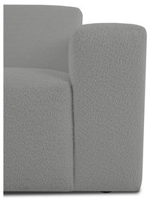 Divano angolare grigio in tessuto bouclé (angolo sinistro) Roxy - Scandic