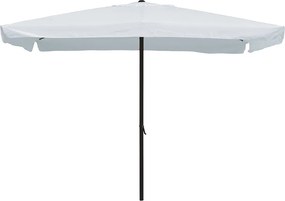 Ombrellone Rettangolare da Giardino 2x3 m Palo Ø48 mm Struttura in Acciaio Esterno Bianco...
