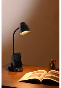 Immax 08999L - Lampada da tavolo LED+CCT dimmerabile con ricarica wireless Qi IDEAL LED/8W/230V, marrone