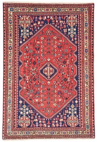 Abadeh Tappeto 150x100 Rosso (Iran) Annodato A Mano
