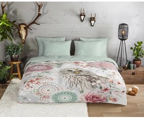 Biancheria da letto verde in flanella per letto singolo 140x200 cm Omaira – HIP