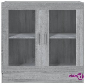 vidaXL Mobile Vetrina Grigio Sonoma 82,5x30,5x80 cm Legno Multistrato