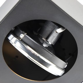 Faretto di design nero quadrato 4 luci - Kaya