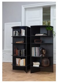 Libreria in frassino nero 100x168 cm Trian - WOOOD