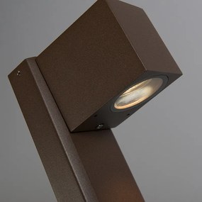 Lampada da terra smart da esterno marrone ruggine 65 cm IP44 incl. WiFi GU10 - Baleno