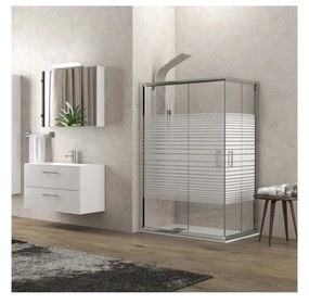 Kamalu - box doccia angolo 70x70 altezza 170cm vetro serigrafato k410