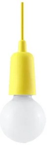 Lampadario a sospensione con filo DIEGO 1xE27/60W/230V giallo
