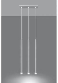 Sollux SL.0466 - Lampadario a sospensione con filo PASTELO 3xG9/8W/230V bianco