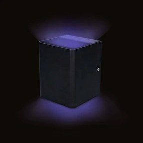 Nedis ZBLOW10RGBW - Lampada LED RGBW dimmerabile da esterno, 12W, 230V, IP65, Wi-Fi Tuya, nera