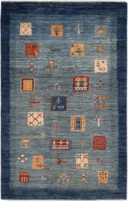 Loribaft Tappeto persiano 130 x 80 Blu (Iran) Annodato A Mano