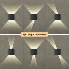 Brilagi - LED Applique da esterno DOUBLERAY LED/4W/230V nero IP65