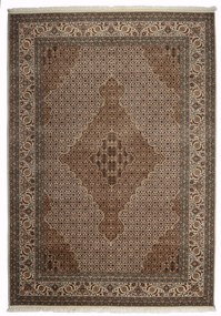 Tabriz Tappeto persiano 210x300 Beige (Iran) Annodato A Mano