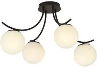 Lampada a Soffitto Boston, Nero, Acciaio, 70x37x65 cm, EPIKASA