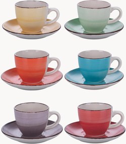 Set di 6 tazze da caffè Baita con piattini