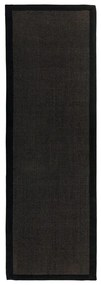 Tappeto nero 240x68 cm Sisal - Asiatic Carpets