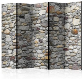 Paravento Via Selvaggia II - texture con pietre di varie tonalità