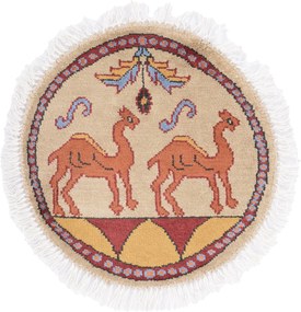 Agra Tappeto orientale 50x50 (Indian) Annodato A Mano
