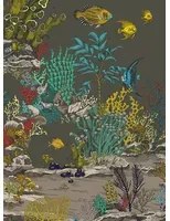 Josephine Munsey Carta da parati Underwater Jungle - Graphite/ Jewel Highlights