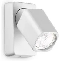 Spot Contemporaneo Rudy Alluminio Bianco 1 Luce Gu10 35W 3000K Ip20