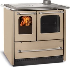 Cucina a legna Sovrana Easy Evo 7,5 kW Caramello - La Nordica