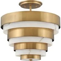 Lampadario Contemporaneo Echelon Acciaio Ottone Antico 3 Luci E14