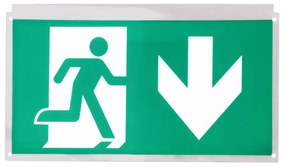 Pittogrammi segnaletici per Lampade Emergenza a Bandiera (conf. 2 pz)