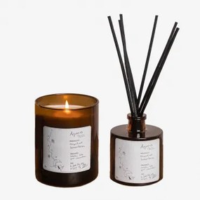 Set Candela Aromatica e Deodorante Mikado Collezione Zodiac Aquarius - Sklum