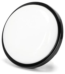 Applique Led da parete slim Round 15W rotondo Nero IP65 Bianco freddo 6500K Aigostar