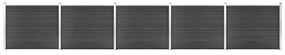 Set Pannello Di Recinzione İn Wpc 872x146 Cm Grigio /