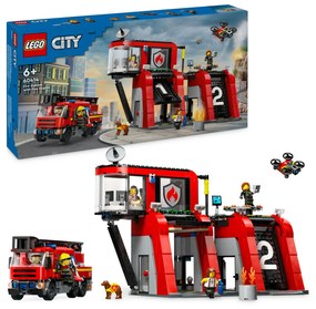 Caserma dei pompieri e autopompa Lego City