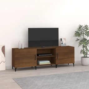 Mobile porta tv rovere marrone 150x30x50cm in legno multistrato