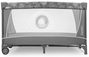 Lionelo - Lettino da viaggio FLOWER Grigio Pietra