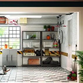Gancio per garage barre estensibili L 150 x H 28 cm acciaio brunito