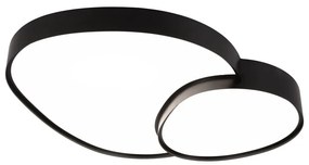 Plafoniera LED nera 63,5x77 cm Rise - Trio