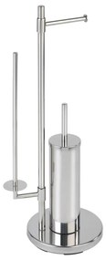 WENKO 22512100 - Scopino WC UNIVERSALO NEO 30x73 cm acciaio inox/argento