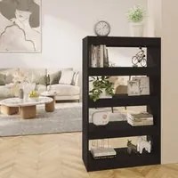 Libreria/Divisorio Nero 80x30x135 cm in Truciolato 811710