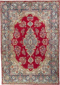 Kerman Tappeto persiano 380 x 270 Rosso (Iran) Annodato A Mano