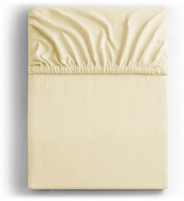 Lenzuolo da collezione in jersey elasticizzato crema, 120/140 x 200 cm Amber - DecoKing