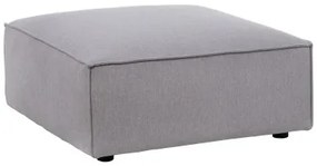 Puff Grigio chiaro Legno Piuma Foam 94 x 94 x 44 cm Moderno Componibile