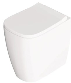 Wc a Terra Senza Brida Traslato Alice Ceramica "Wunder" Bianco Lucido