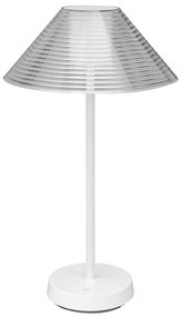 Lampada da Tavolo Ricaricabile 1.5W Bianco Caldo Dimmerabile - Bianca