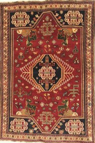 Gashghai Tappeto persiano 180 x 120 Rosso (Iran) Annodato A Mano