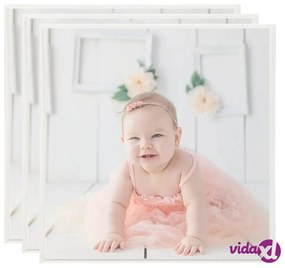 vidaXL Cornici Foto Collage 3 pz per Parete Argento 50x50cm in MDF