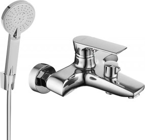 Mexen Axel R40 rubinetto da vasca con set doccia, cromo - 7383R40-00