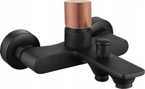 Mexen Royo One rubinetteria da bagno, nero/oro rosa - 72230-76